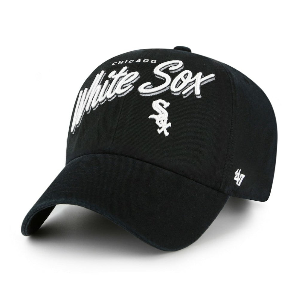 Chicago White Sox Women's Ariana Clean Up Adjustable Hat - Black | 47 brand