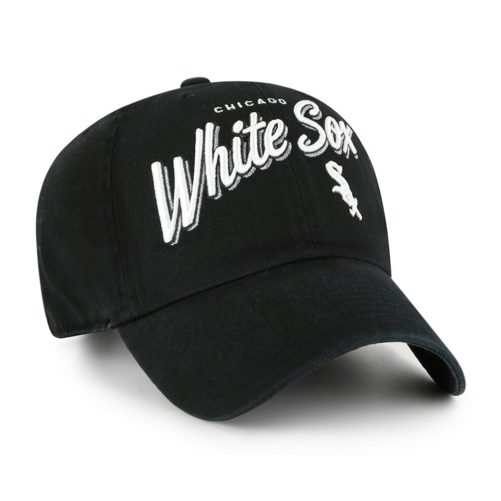 Chicago White Sox Women's Ariana Clean Up Adjustable Hat - Black | 47 brand