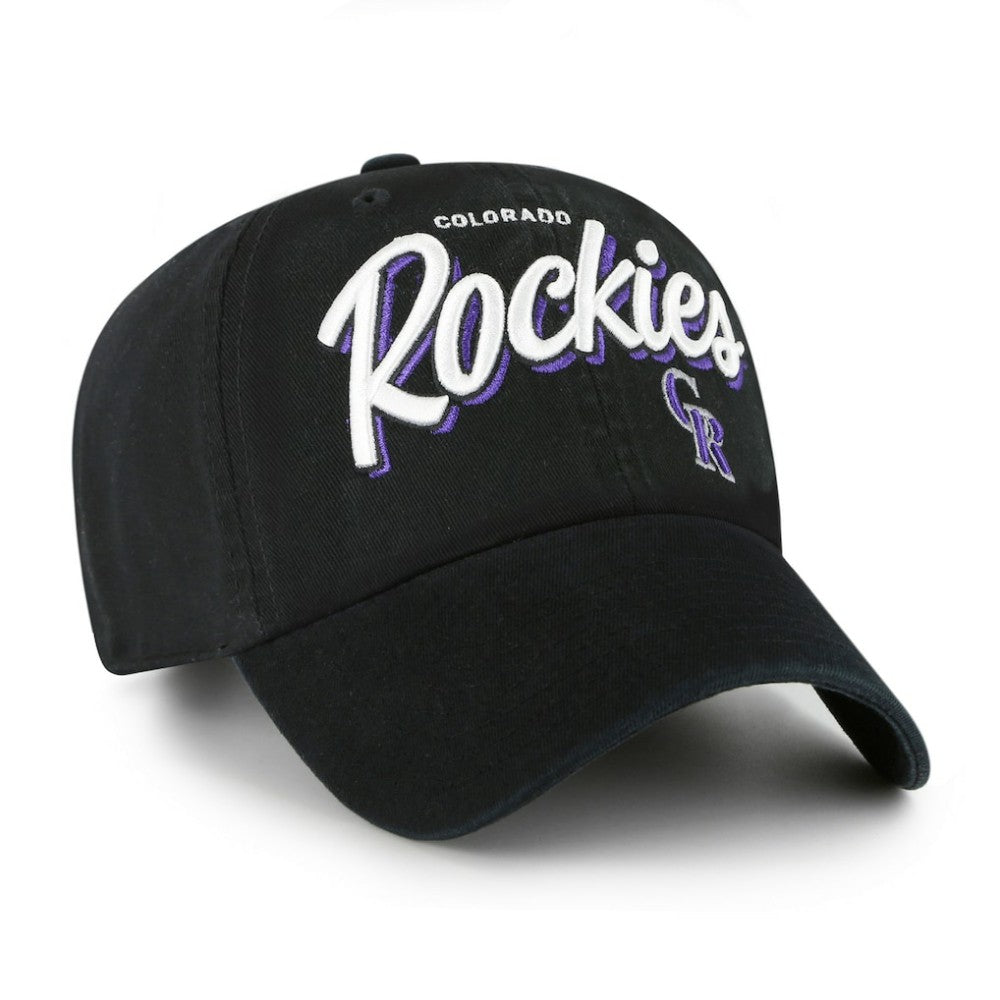 Colorado Rockies Women's Ariana Clean Up Adjustable Hat - Black | 47 brand