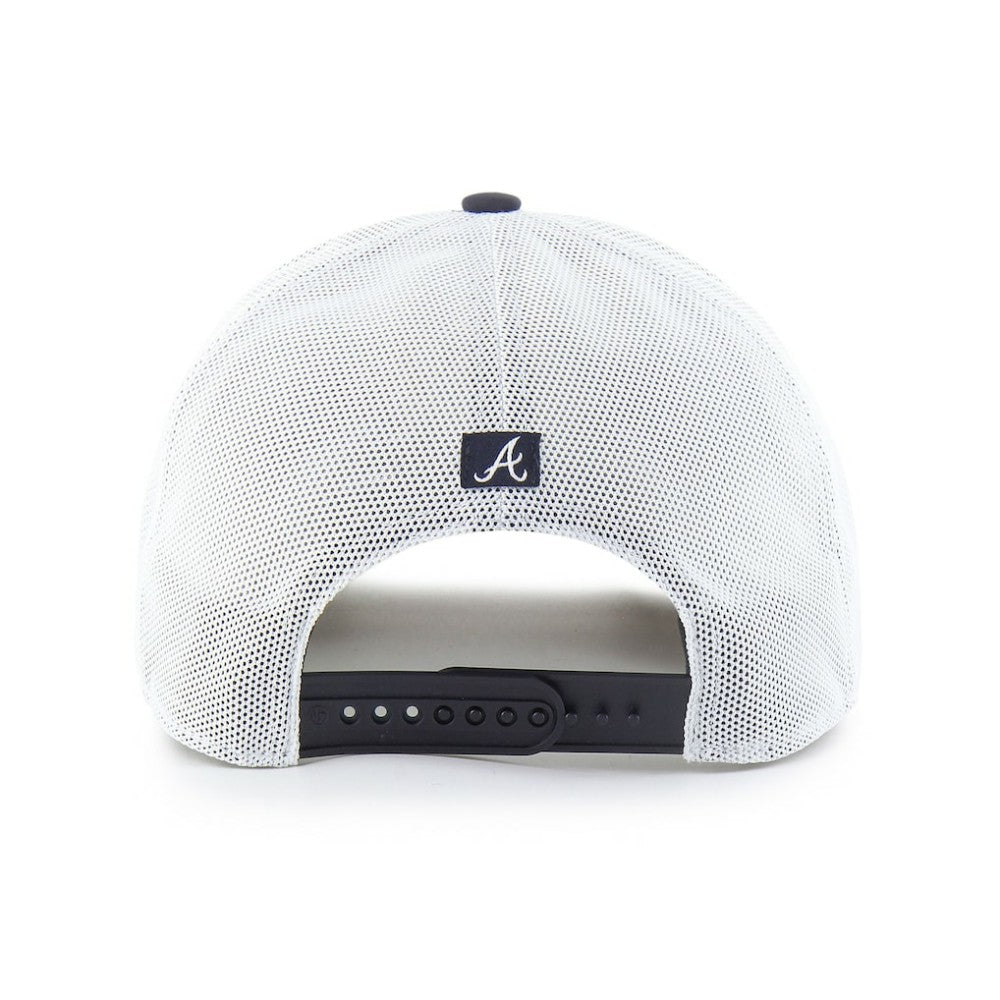 Atlanta Braves Fairway Trucker Adjustable Hat - Navy/White | 47 brand