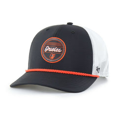 Baltimore Orioles Fairway Trucker Adjustable Hat - Black/White | 47 brand