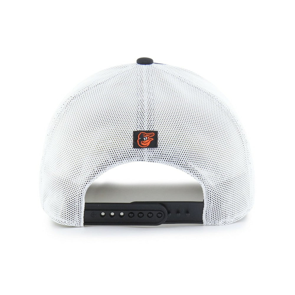 Baltimore Orioles Fairway Trucker Adjustable Hat - Black/White | 47 brand