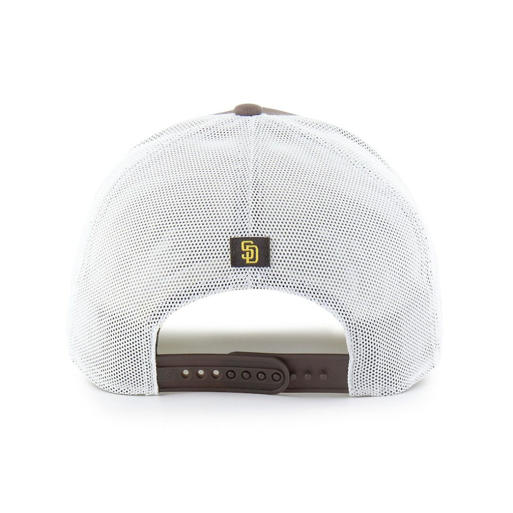 San Diego Padres Fairway Trucker Adjustable Hat - Brown/White | 47 brand
