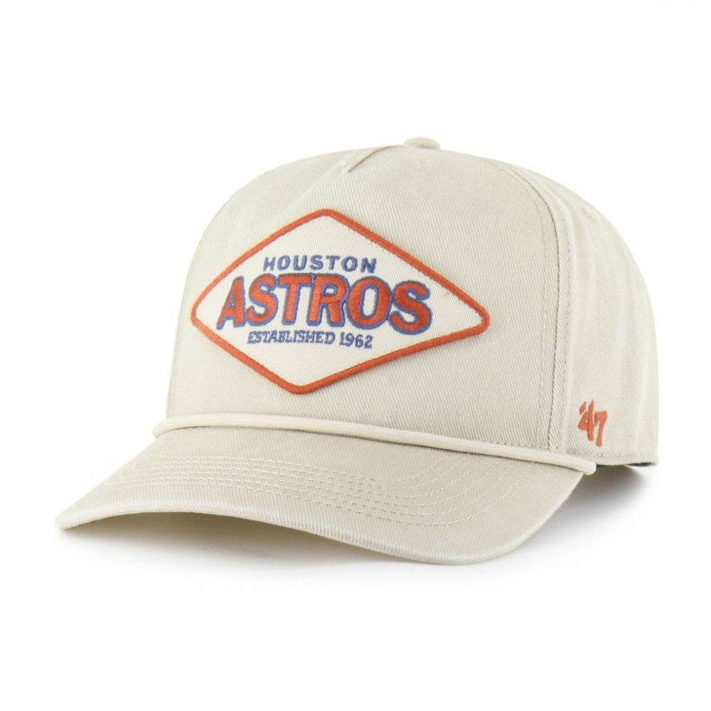 Houston Astros Cairn Hitch Adjustable Hat - Khaki | 47 brand