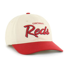 Cincinnati Reds Crosstown Franchise Fitted Hat - Natural | 47 brand