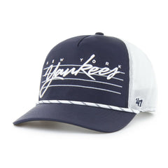 New York Yankees Brrr Downburst Mesh Hitch Adjustable Hat - Navy | 47 brand