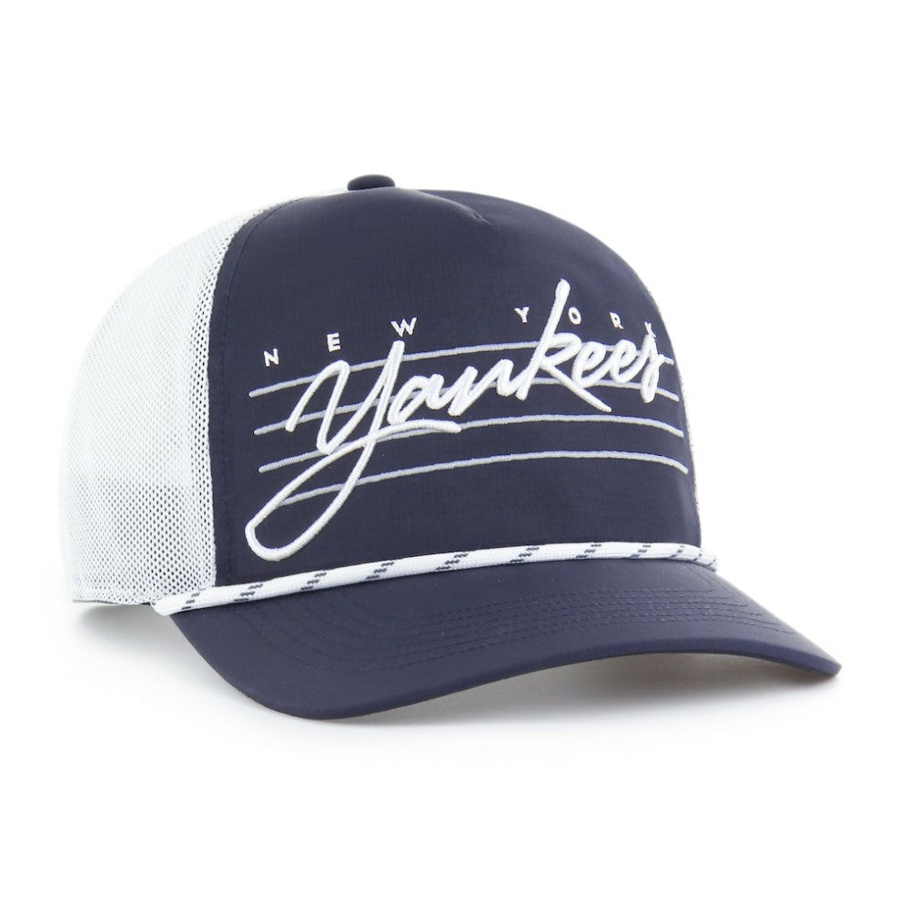 New York Yankees Brrr Downburst Mesh Hitch Adjustable Hat - Navy | 47 brand