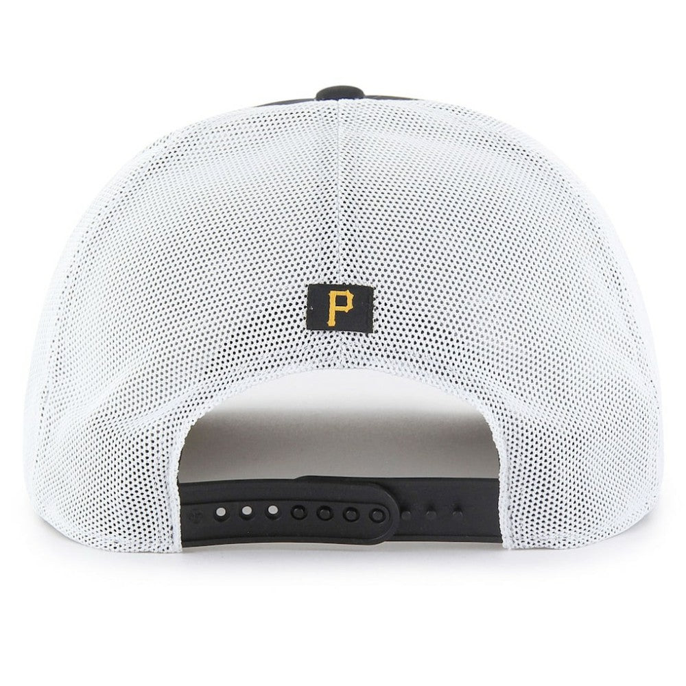 Pittsburgh Pirates Brrr Downburst Mesh Hitch Adjustable Hat - Black | 47 brand