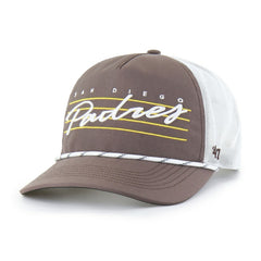 San Diego Padres Brrr Downburst Mesh Hitch Adjustable Hat - Brown | 47 brand