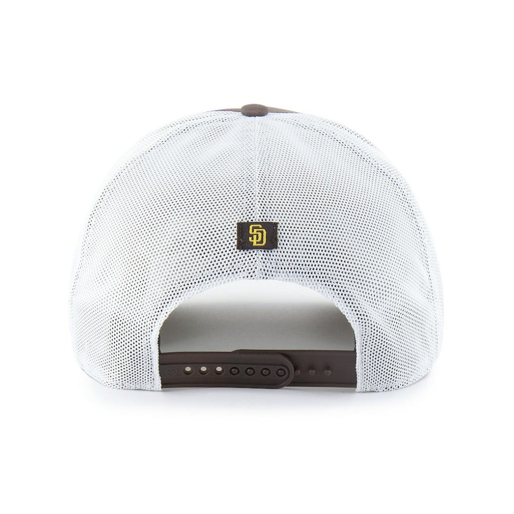 San Diego Padres Brrr Downburst Mesh Hitch Adjustable Hat - Brown | 47 brand