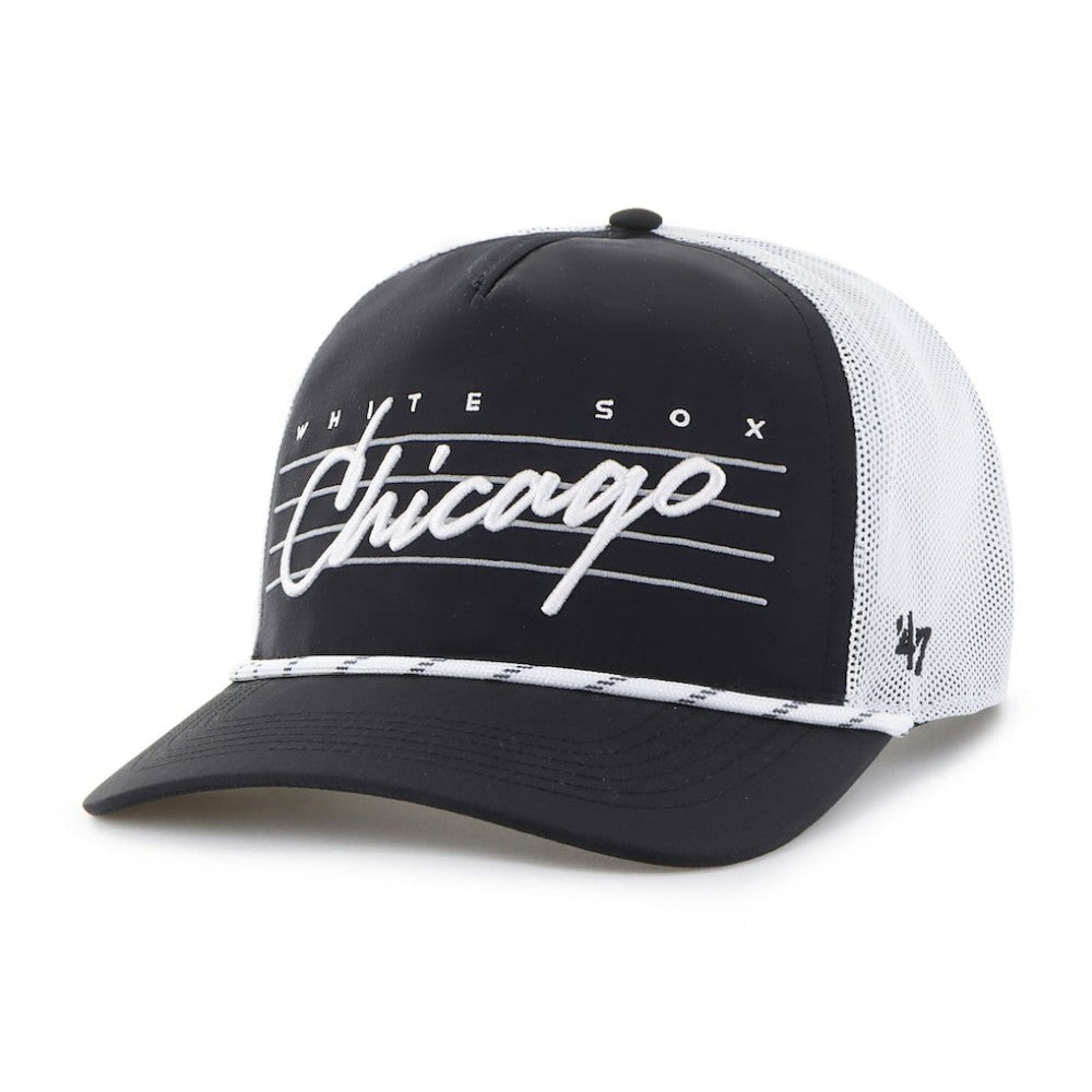 Chicago White Sox Brrr Downburst Mesh Hitch Adjustable Hat - Black | 47 brand