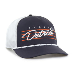 Detroit Tigers Brrr Downburst Mesh Hitch Adjustable Hat - Navy | 47 brand