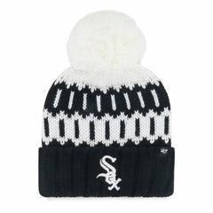 Chicago White Sox Women's Felicity Cuffed Knit Hat with Pom - Black | 47 brand