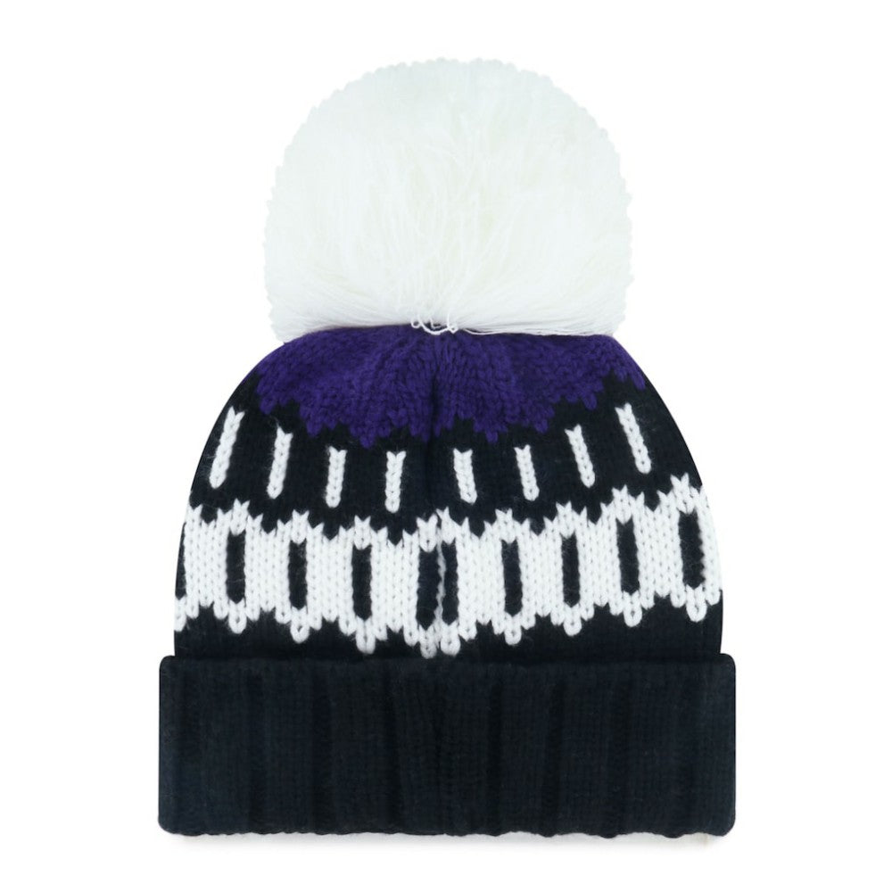 Colorado Rockies Women's Felicity Cuffed Knit Hat with Pom - Black | 47 brand