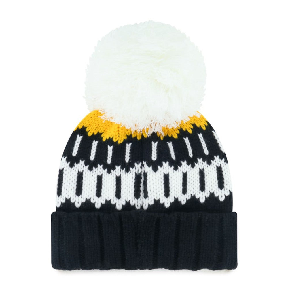 Pittsburgh Pirates Women's Felicity Cuffed Knit Hat with Pom - Black | 47 brand
