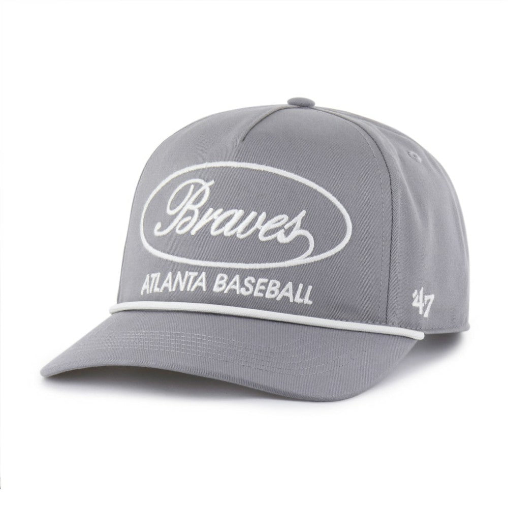 Atlanta Braves Foundational Hitch Adjustable Hat - Gray | 47 brand