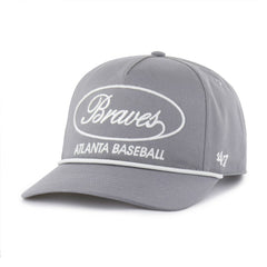 Atlanta Braves Foundational Hitch Adjustable Hat - Gray | 47 brand