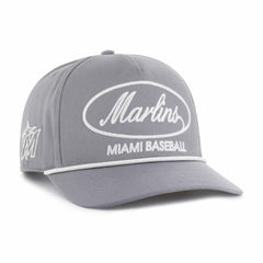 Miami Marlins Foundational Hitch Adjustable Hat - Gray | 47 brand