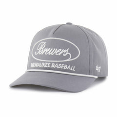 Milwaukee Brewers Foundational Hitch Adjustable Hat - Gray | 47 brand
