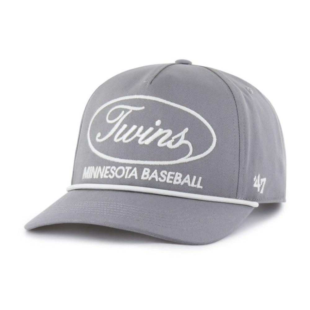 Minnesota Twins Foundational Hitch Adjustable Hat - Gray | 47 brand