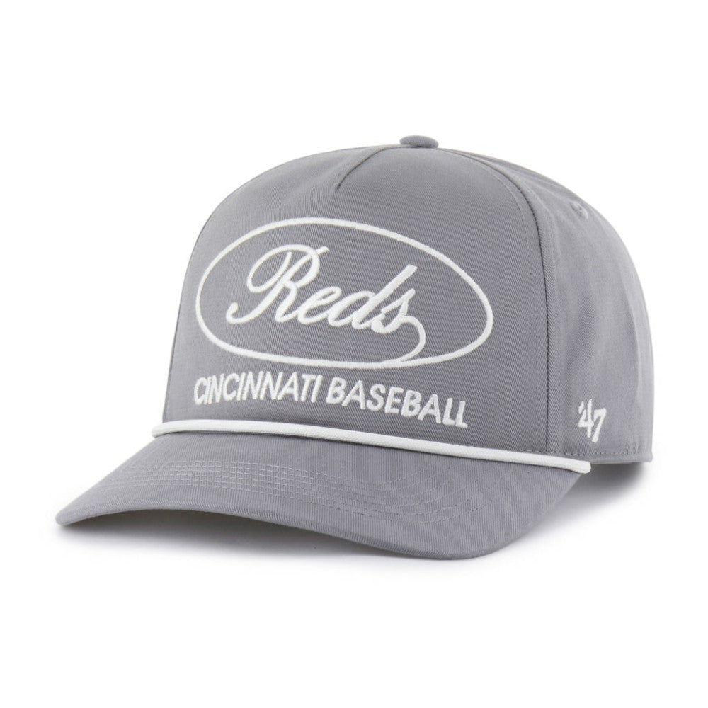 Cincinnati Reds Foundational Hitch Adjustable Hat - Gray | 47 brand