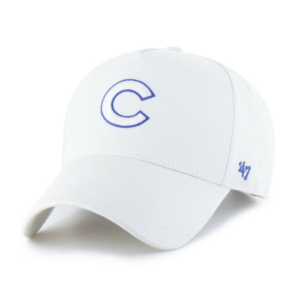 Chicago Cubs Foundational Pinch Offside Adjustable Hat - White | 47 brand