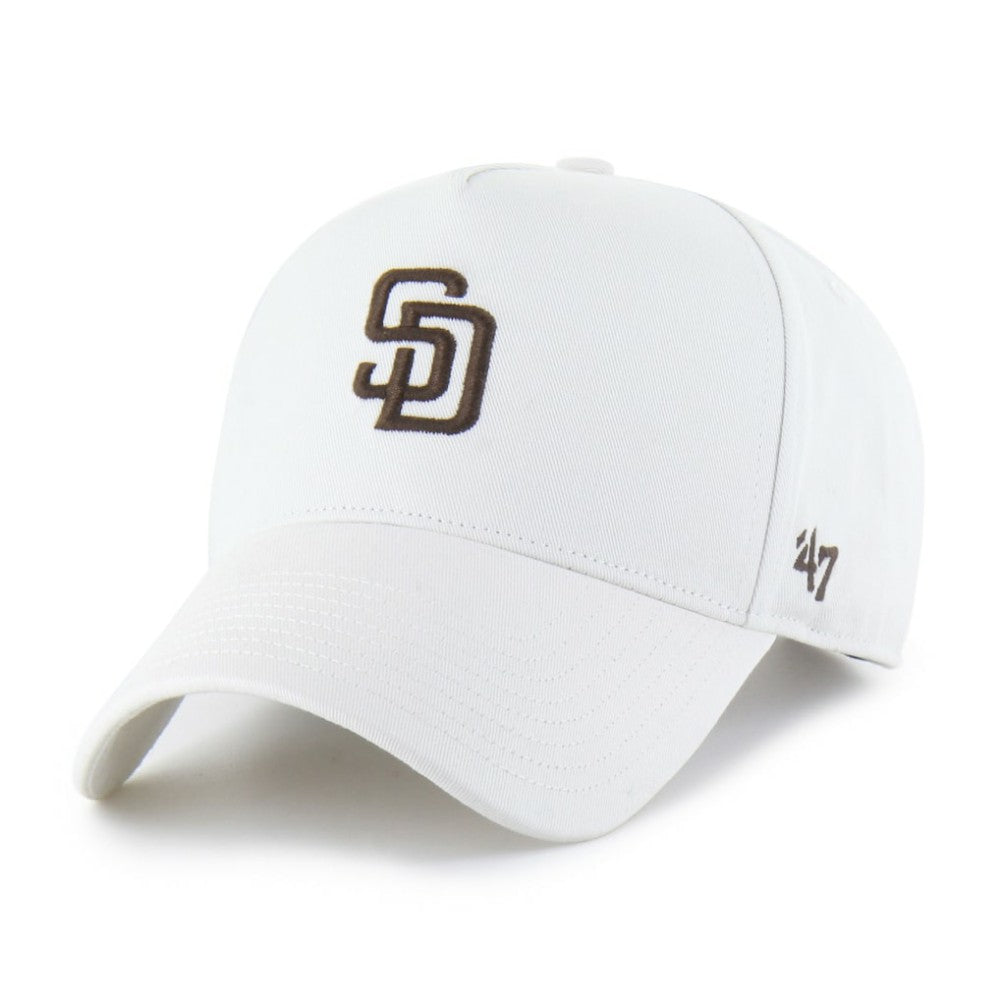 San Diego Padres Foundational Pinch Offside Adjustable Hat - White | 47 brand