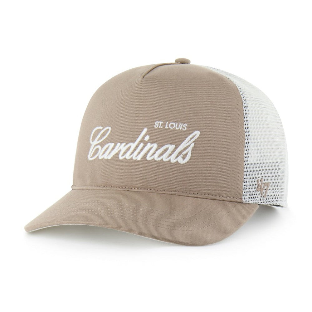 St. Louis Cardinals Foundational Mesh Hitch Adjustable Hat - Brown | 47 brand