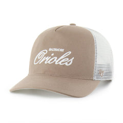 Baltimore Orioles Foundational Mesh Hitch Adjustable Hat - Brown | 47 brand