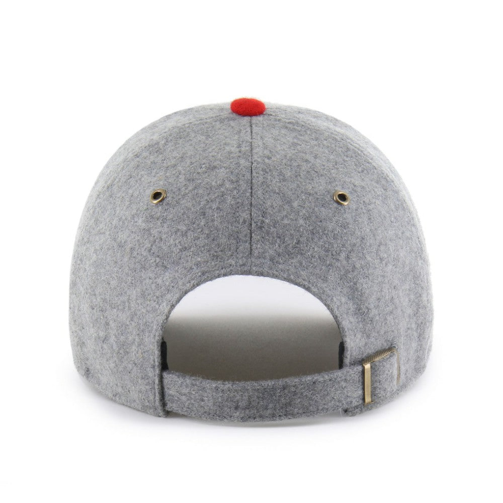 St. Louis Cardinals Golden Age Wool Clean Up Adjustable Hat - Gray/Red | 47 brand