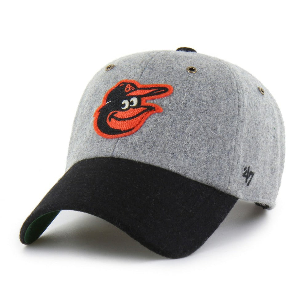 Baltimore Orioles Golden Age Wool Clean Up Adjustable Hat - Gray | 47 brand