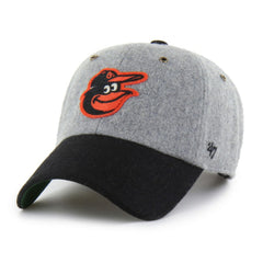 Baltimore Orioles Golden Age Wool Clean Up Adjustable Hat - Gray | 47 brand