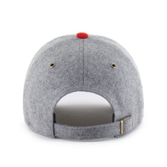 Cincinnati Reds Golden Age Wool Clean Up Adjustable Hat - Gray/Red | 47 brand