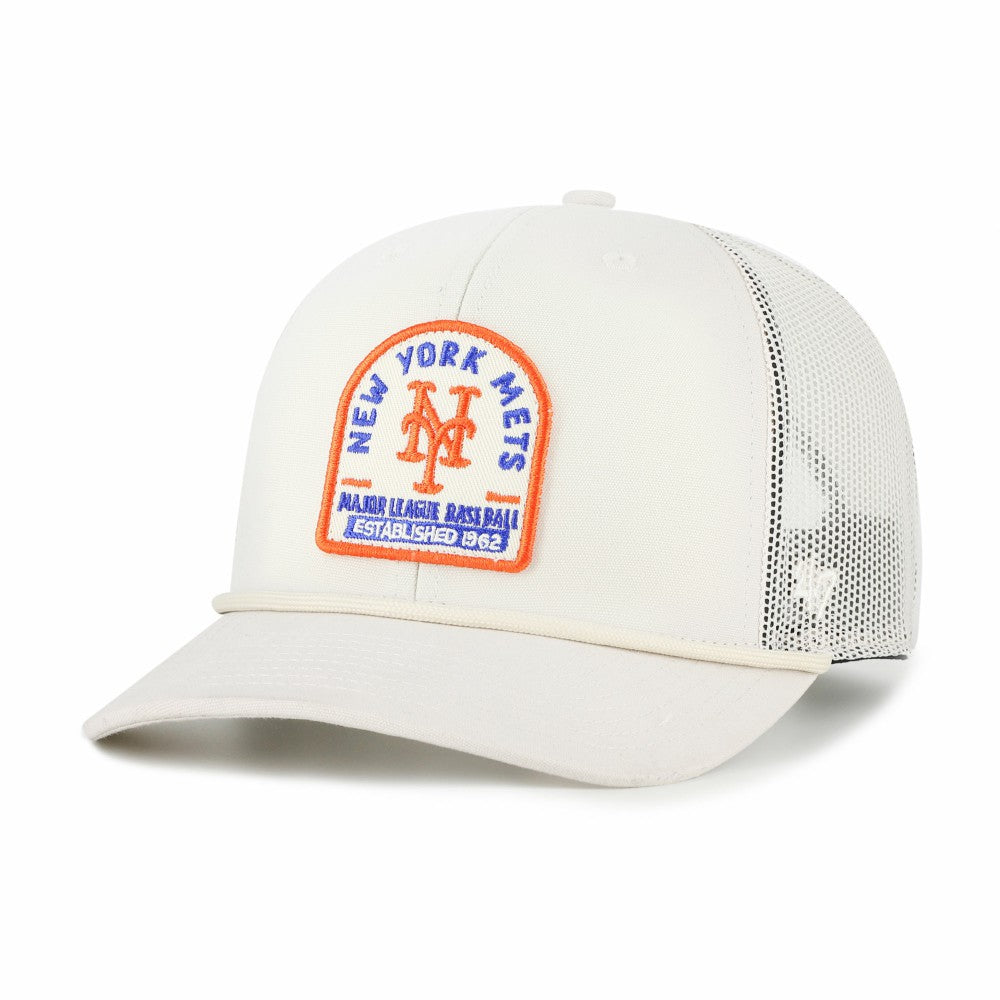 New York Mets Gravestone Adjustable Trucker Hat - Cream | 47 brand