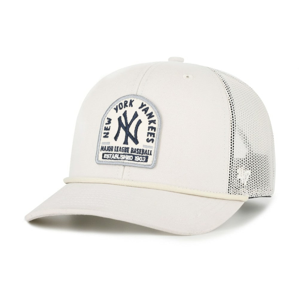New York Yankees Gravestone Adjustable Trucker Hat - Cream | 47 brand