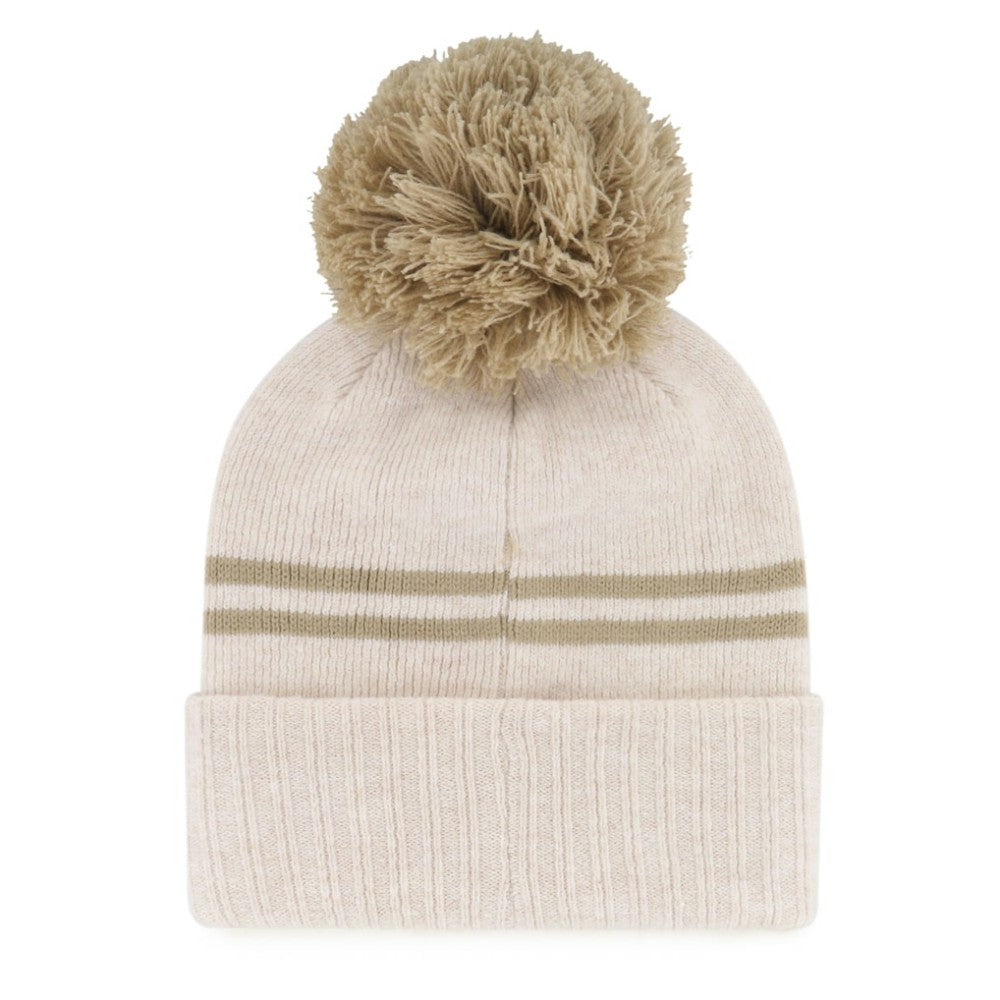 Chicago White Sox Women's Latte Cuffed Knit Hat with Pom - Natural | 47 brand