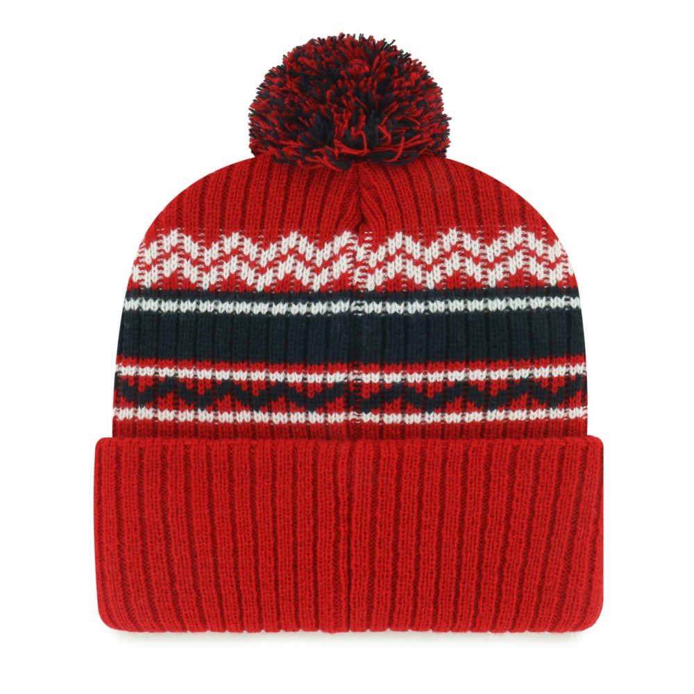 Los Angeles Angels Youth Polar Vortex Cuffed Knit Hat with Pom - Red | 47 brand