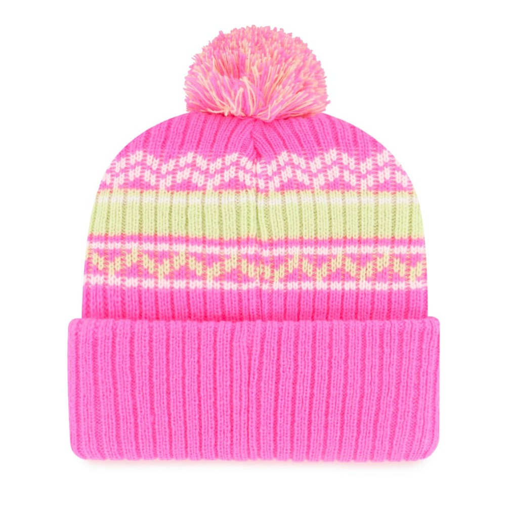 Detroit Tigers Youth Polar Vortex Cuffed Knit Hat with Pom - Pink | 47 brand