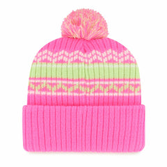 Los Angeles Angels Youth Polar Vortex Cuffed Knit Hat with Pom - Pink | 47 brand