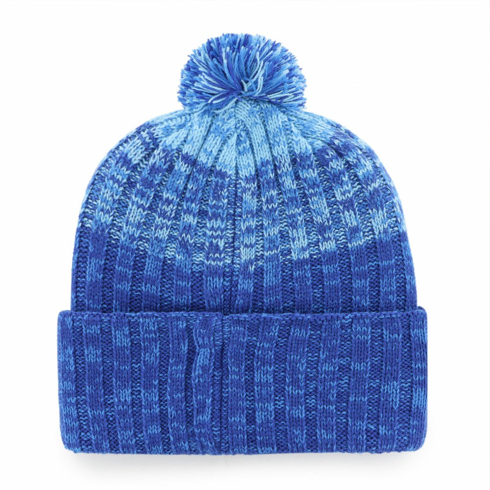 Kansas City Royals Cascade Cuffed Knit Hat with Pom - Royal | 47 brand