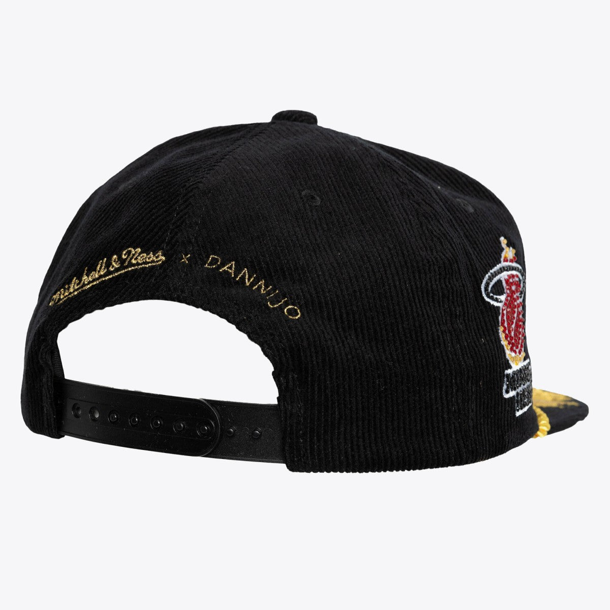 Miami Heat x DANNIJO Women's Deadstock Cord Snapback Hat - Black | Mitchell & Ness outlet