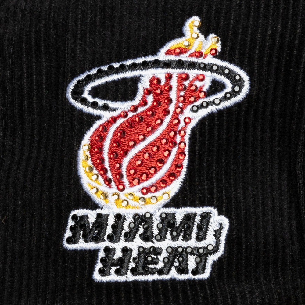 Miami Heat x DANNIJO Women's Deadstock Cord Snapback Hat - Black | Mitchell & Ness outlet