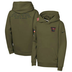 Tampa Bay Buccaneers Youth 2025 Salute to Service Club Fleece Hoodie - Olive | Nike on sale