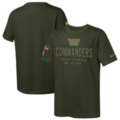 Washington Commanders Youth 2025 Salute to Service Sideline Dri-FIT T-Shirt - Olive | Nike on sale