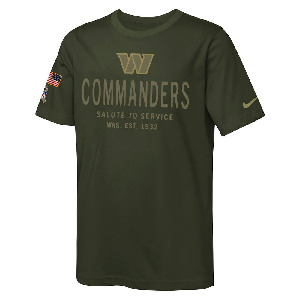 Washington Commanders Youth 2025 Salute to Service Sideline Dri-FIT T-Shirt - Olive | Nike on sale