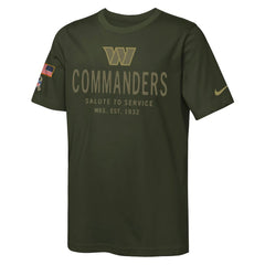 Washington Commanders Youth 2025 Salute to Service Sideline Dri-FIT T-Shirt - Olive | Nike on sale