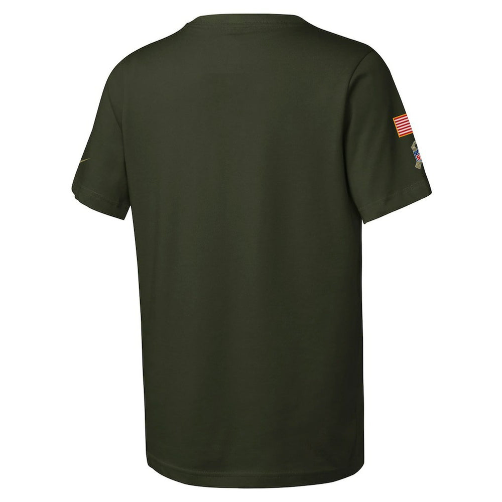 Washington Commanders Youth 2025 Salute to Service Sideline Dri-FIT T-Shirt - Olive | Nike on sale