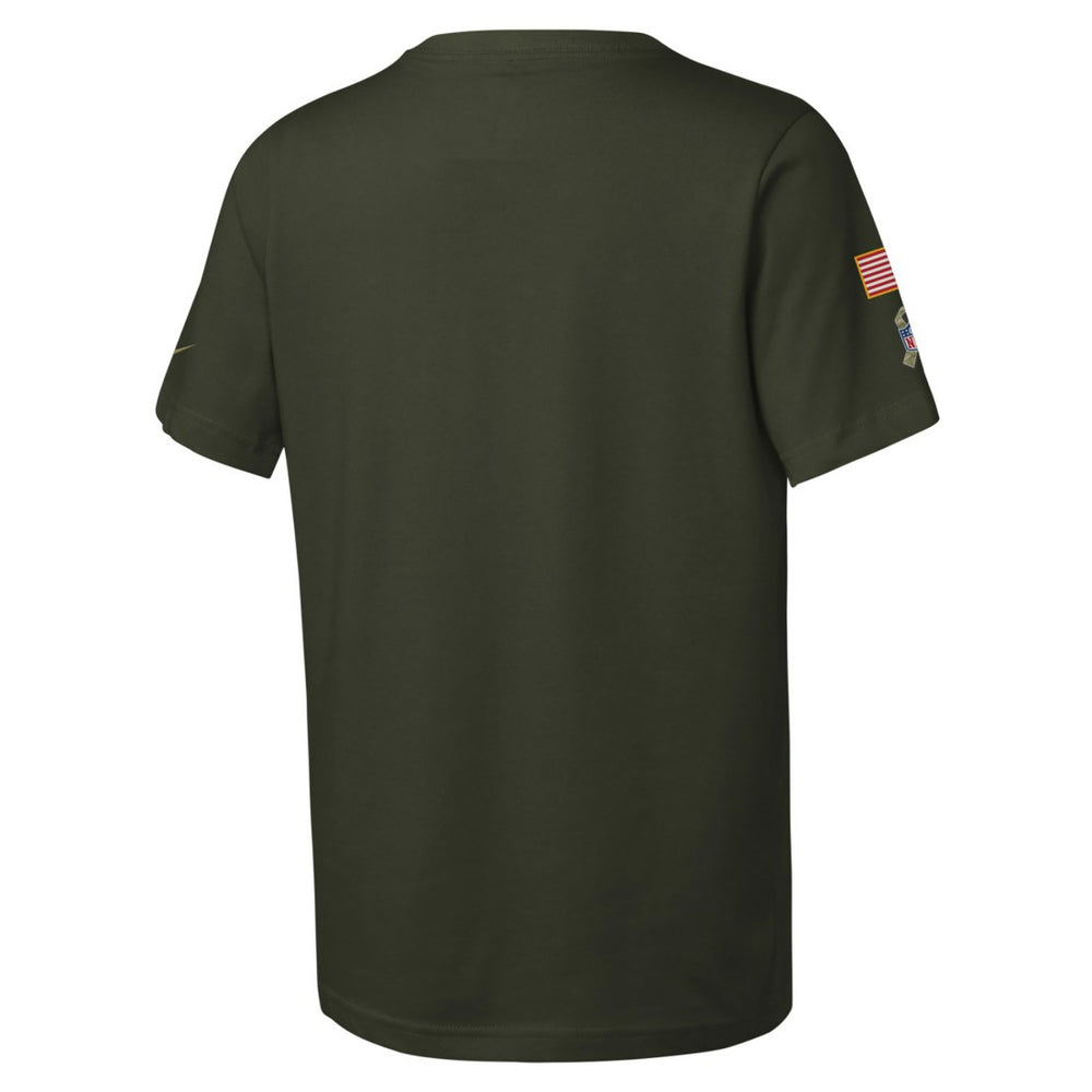 Houston Texans Youth 2025 Salute to Service Sideline Dri-FIT T-Shirt - Olive | Nike on sale