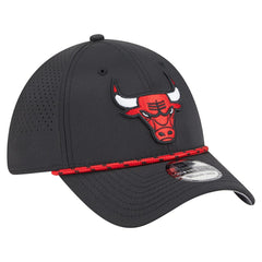 Chicago Bulls Featherweight Poly Rope Flex 39Thirty Hat - Black | New Era sale