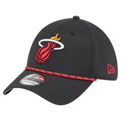 Miami Heat Featherweight Poly Rope Flex 39Thirty Hat - Black | New Era outlet